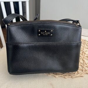 Black leather Kate Spade Purse